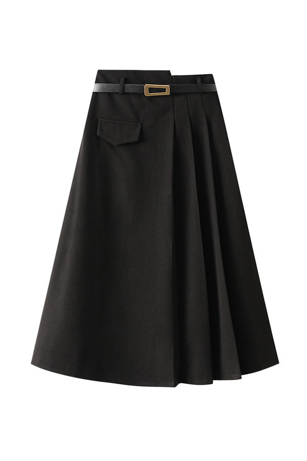 Ivyshape | Waisted Slimming Crotch-Covering Ins Super Hot Pleated Skirt