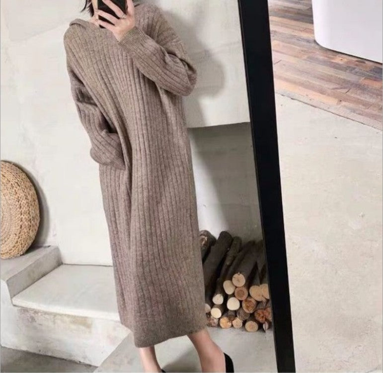 IvyShape | Versatile Mid-Length Knit Dress for Women