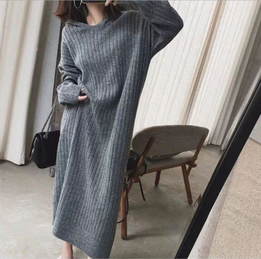 IvyShape | Versatile Mid-Length Knit Dress for Women