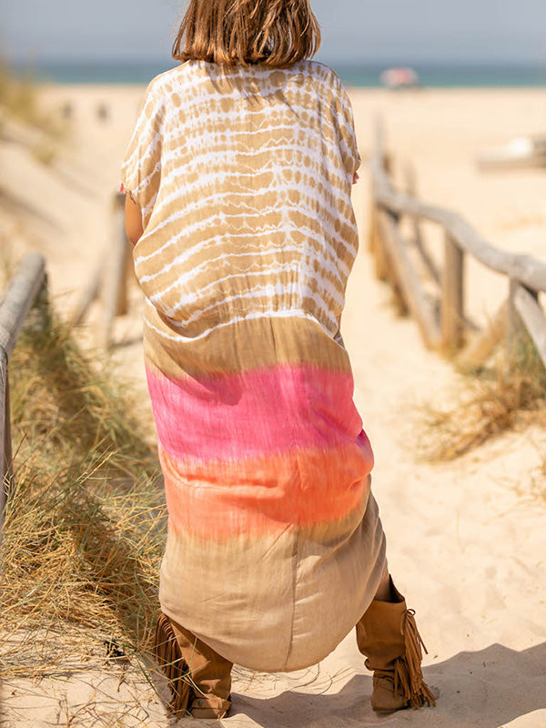 Casual Resort Tie Dye Long Dress