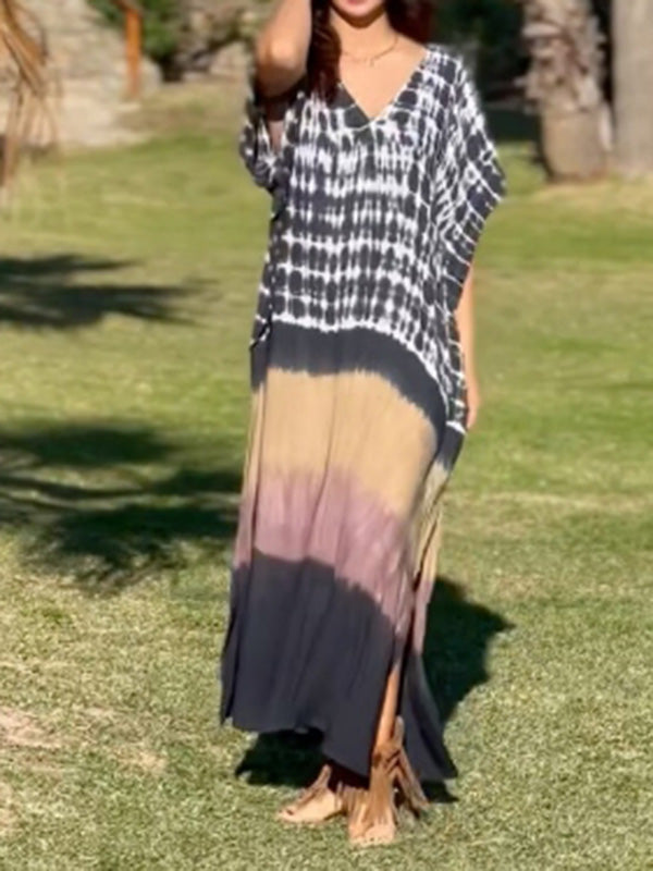 Casual Resort Tie Dye Long Dress