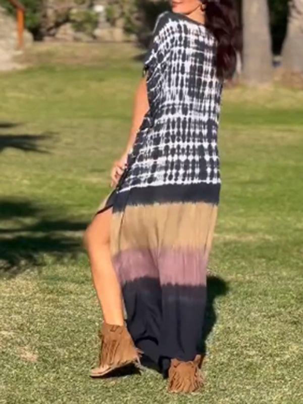 Casual Resort Tie Dye Long Dress