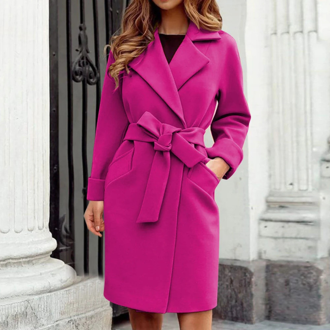 Ivyshape | Women's Winter Long Trench Coat Warm