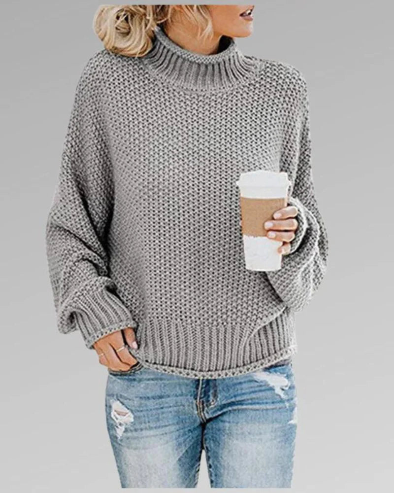 Ivyshape | Stylish Knitted Turtleneck Sweater