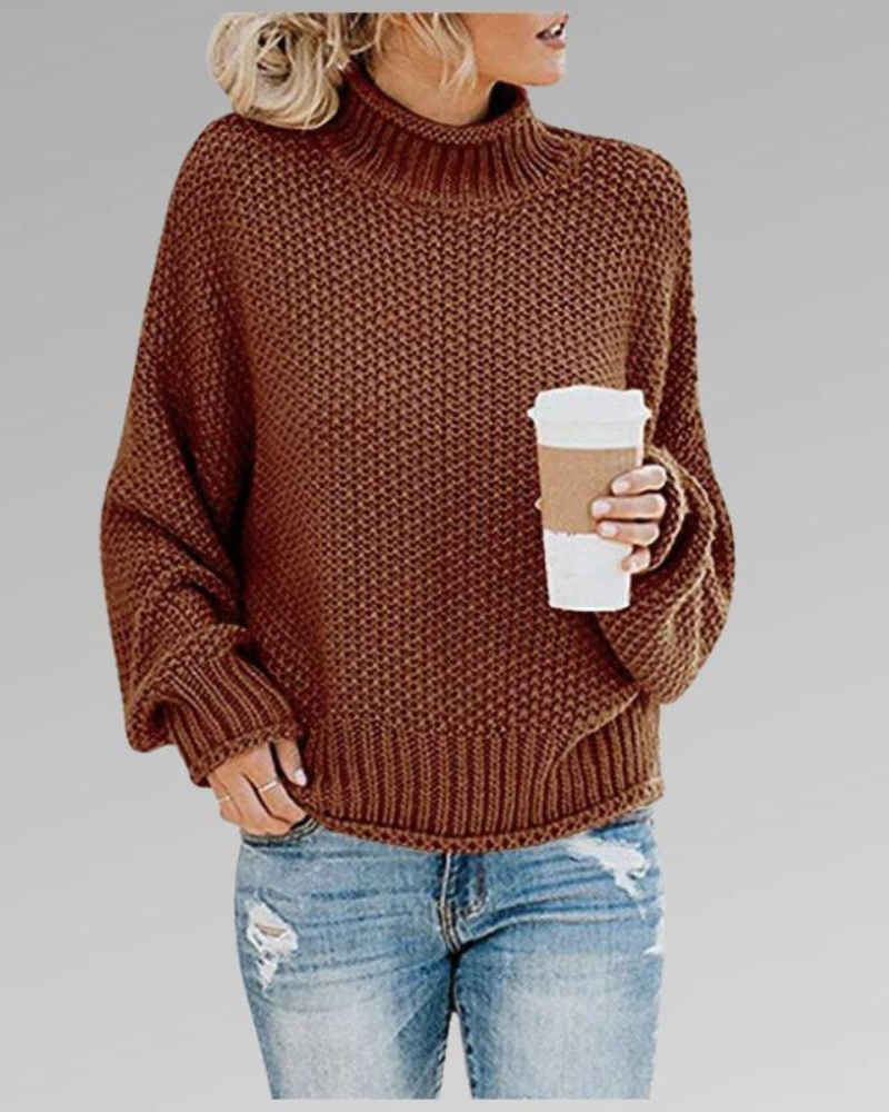 Ivyshape | Stylish Knitted Turtleneck Sweater