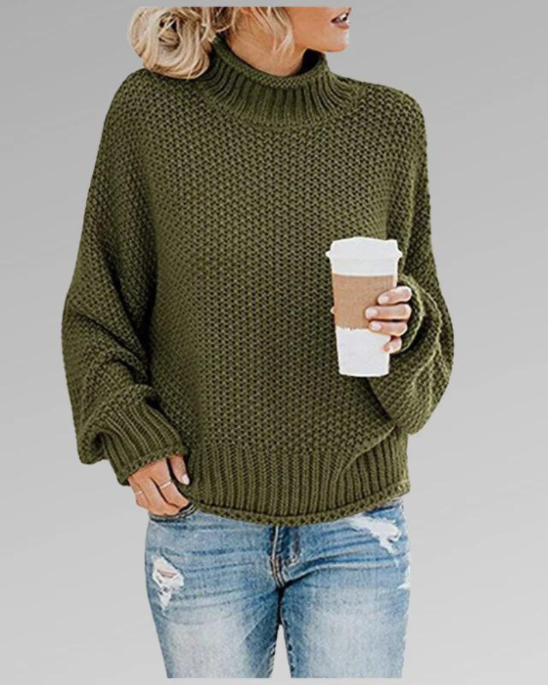 Ivyshape | Stylish Knitted Turtleneck Sweater