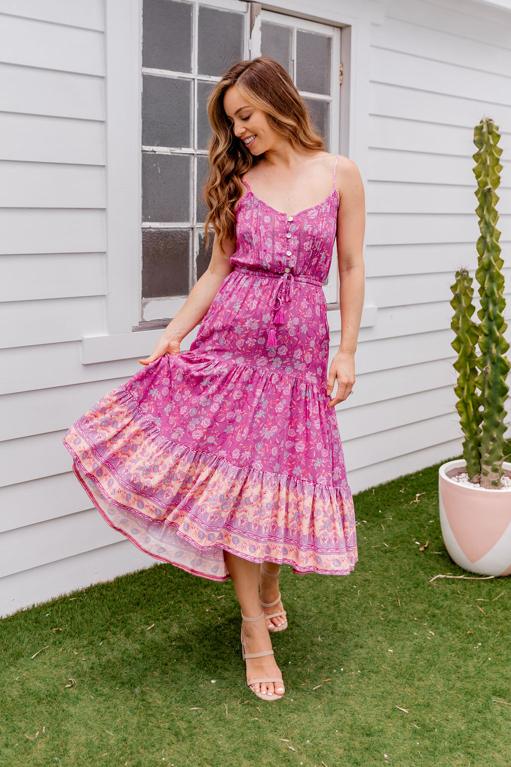 Jupiter Dress - Pink Dahlia