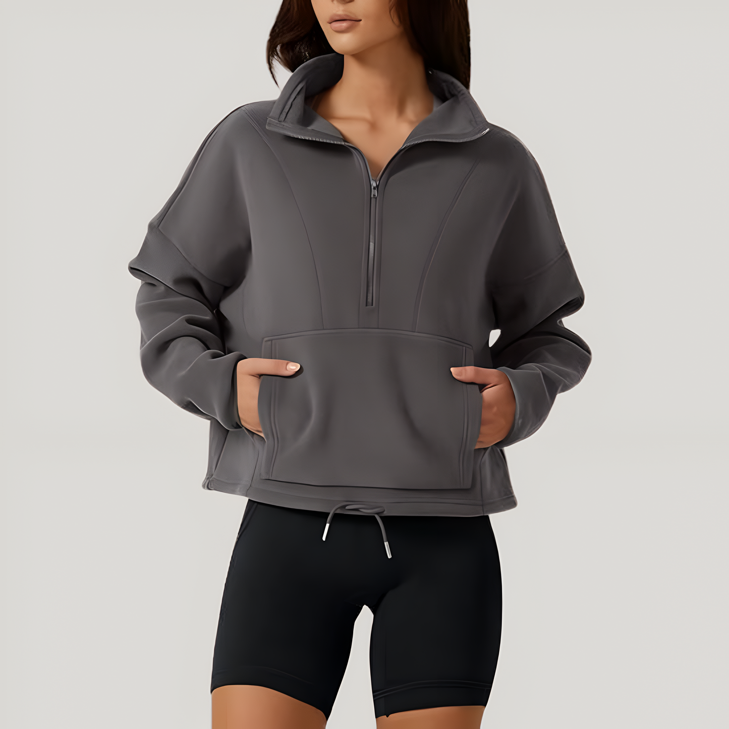 Ivyshape | Warm Polar Fleece Pullover