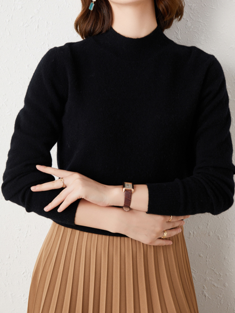 Ivyshape | Lightweight Turtleneck Sweater for Women