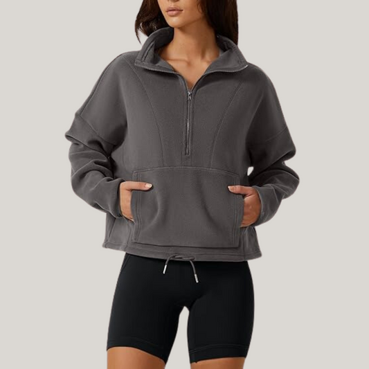 Ivyshape | Warm Sweatshirt Made From Polar Fleece