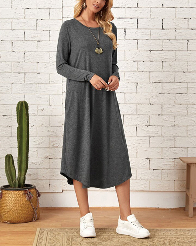 Ivyshape | Women's Long Sleeve Dress