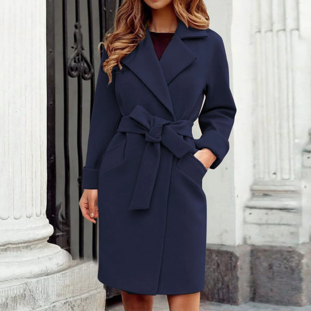 Ivyshape | Women's Winter Long Trench Coat Warm