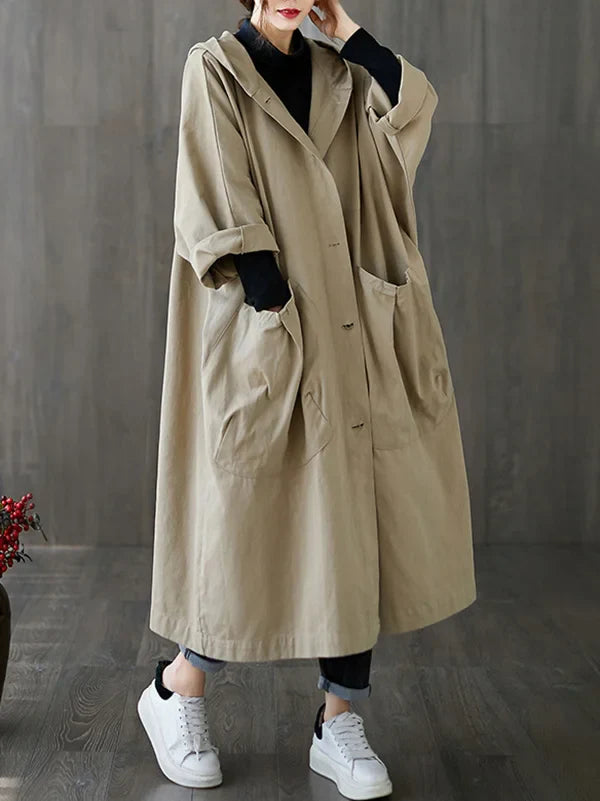 Ivyshape | Longer Waterproof Trench Coat