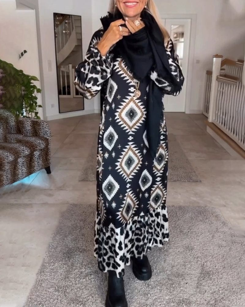 Summer Elegant Printed Long Dress | Ideal for Summer