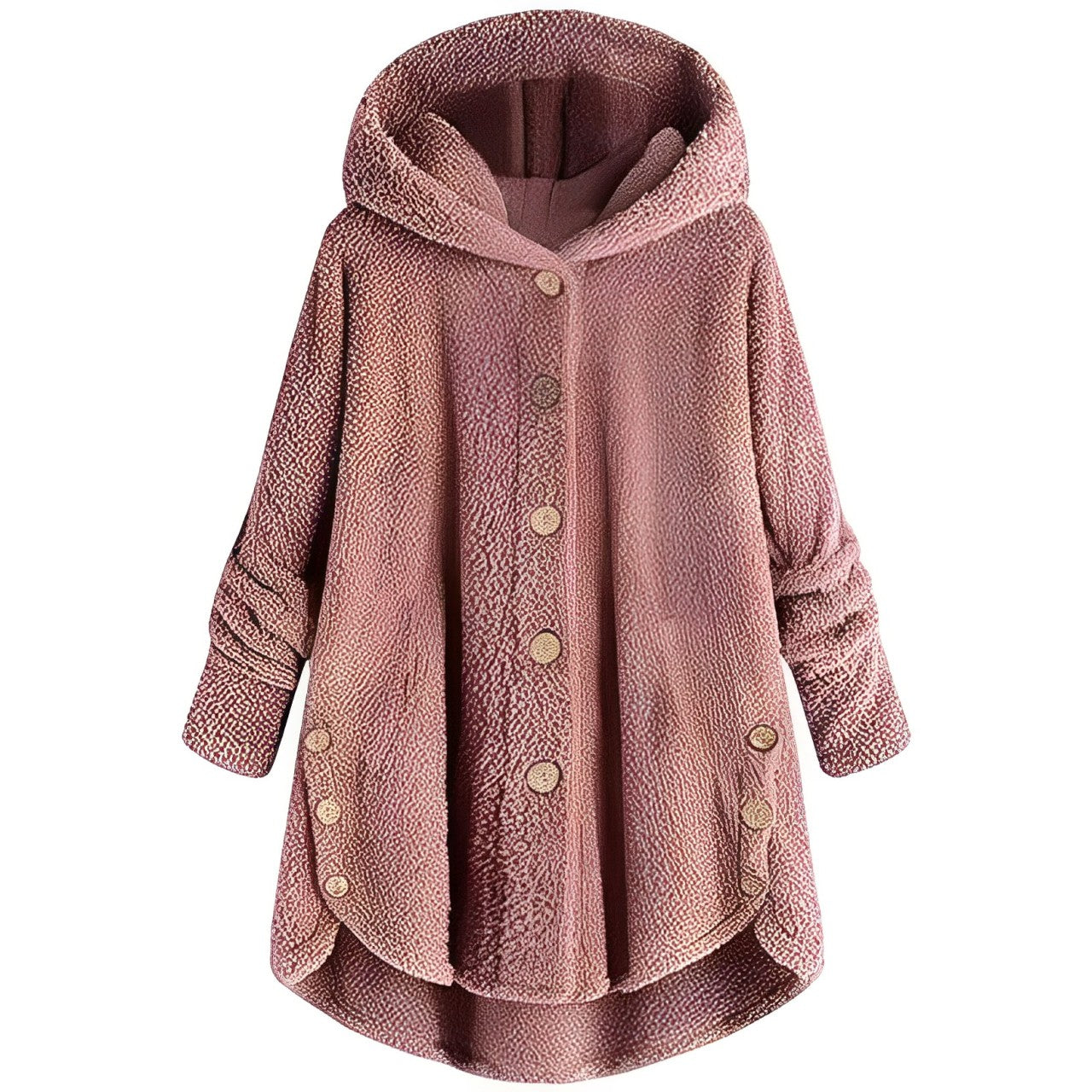 Ivyshape | Teddy Plush Wool Coat Reversible