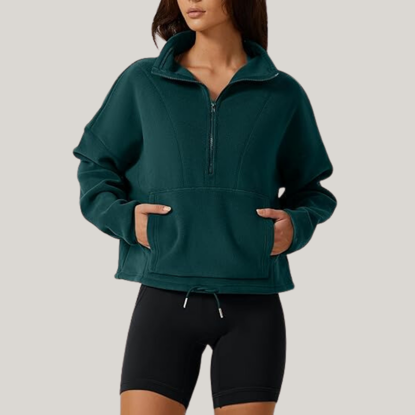 Ivyshape | Warm Sweatshirt Made From Polar Fleece