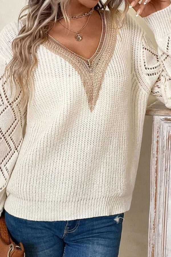 Ivyshape | Casual Pullover Women's Knitted Sweater