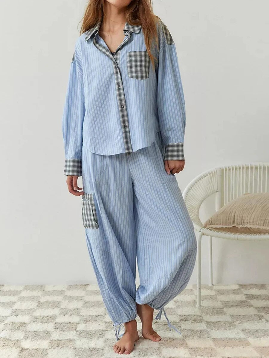 Ivyshape | Cozy Winter Pajama Set for Women Comfortable and Warm