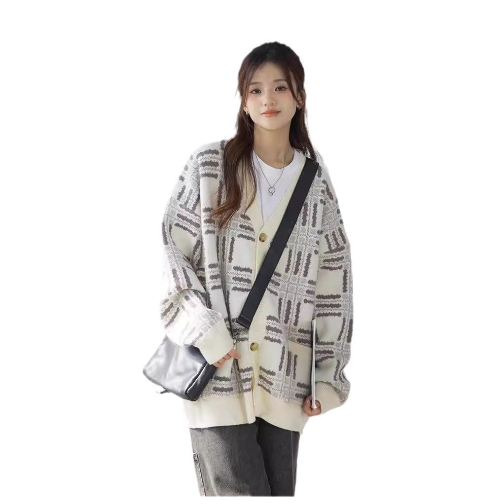 Ivyshape | Japanese Style Loose Lazy Sweater Coat