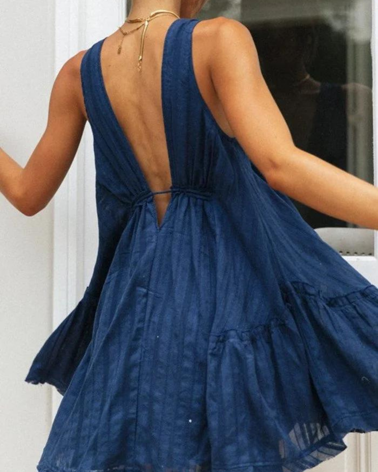 Ivyshape | Linen Summer Dress