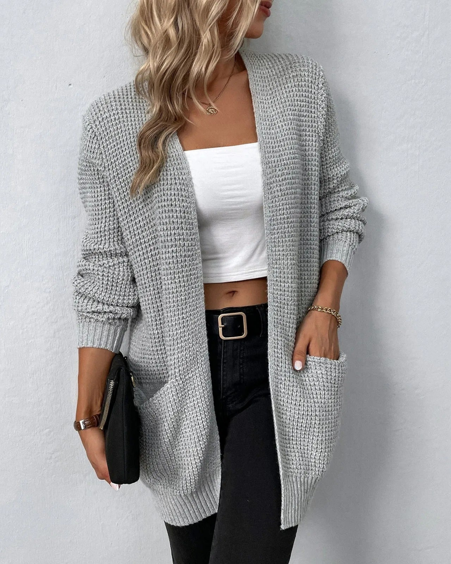 Ivyshape | Stylish Long Cardigan