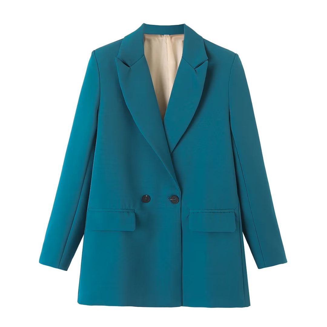 Ivyshape | Multicolor Double-Breasted Suit Coat