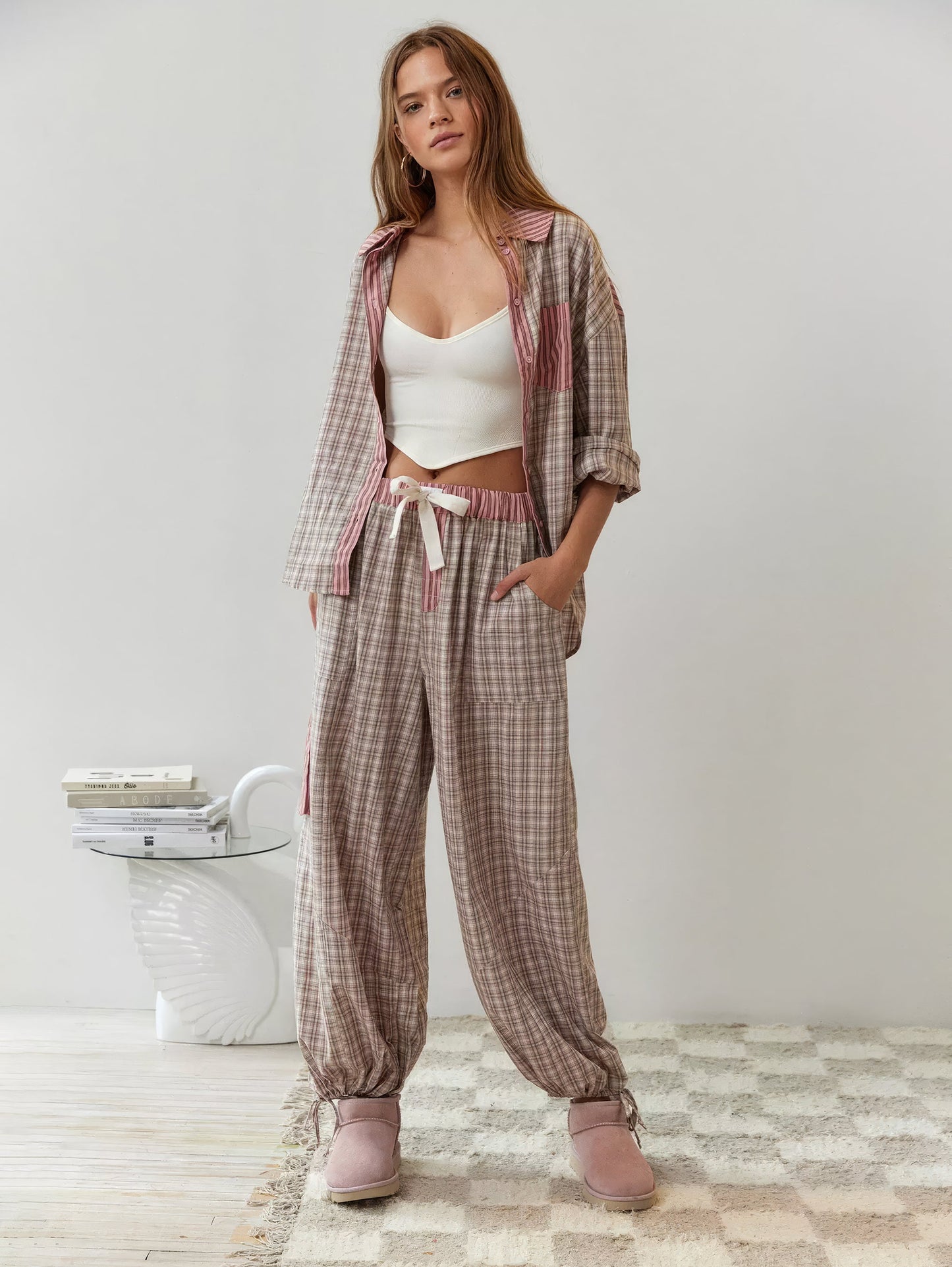 Ivyshape | Cozy Winter Pajama Set for Women Comfortable and Warm