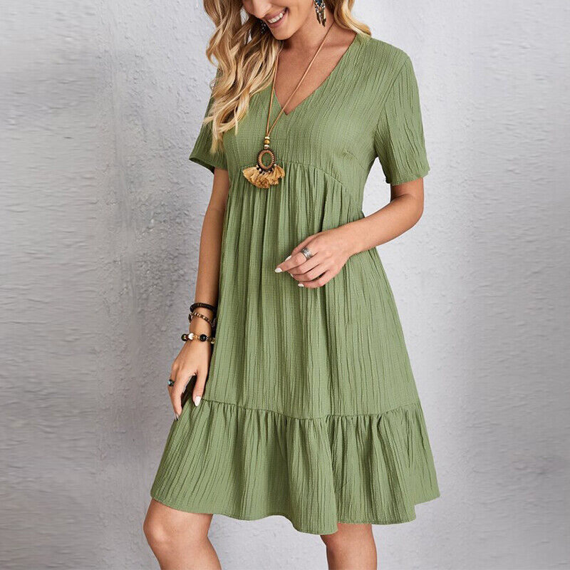 Ivyshape | Women's Summer Mini Dress Comfortable