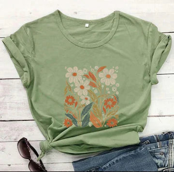 Ivyshape | Women's Vintage Wildflower Shirt