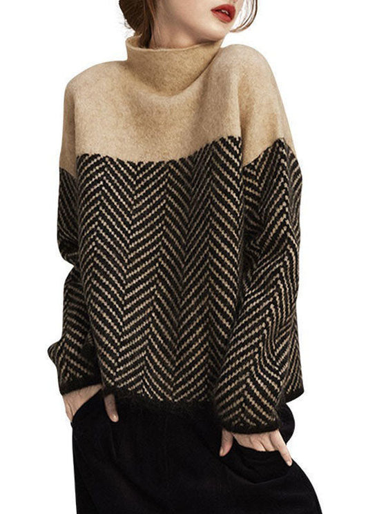 Ivyshape | Warm Knitted Turtleneck Jumper for Women