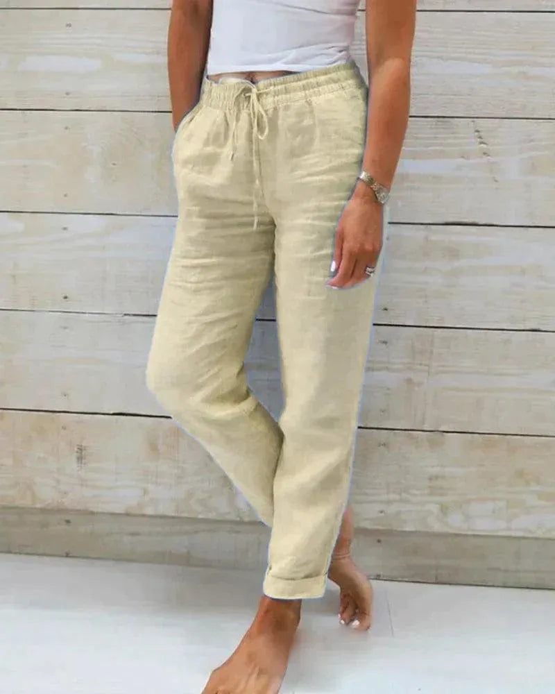 Ivyshape | Women's Pants Casual Chic 100% Premium Perfect for Summer