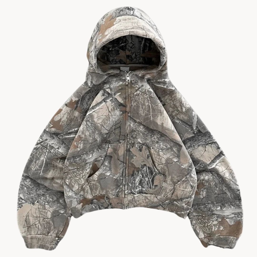 Ivyshape | Camo Hoodie Plus Size Comfort and Stylish Camo Look