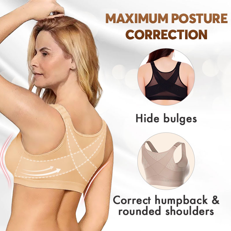 Front-closure wireless-back-support posture bra (1+2 FREE)