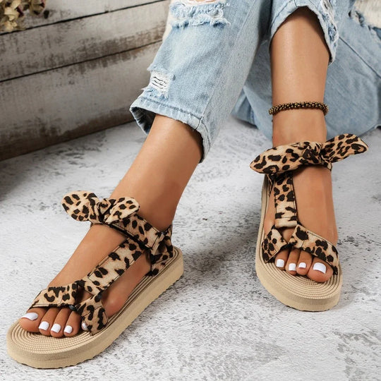 Ivyshape | Stylish Leopard Print Sandals