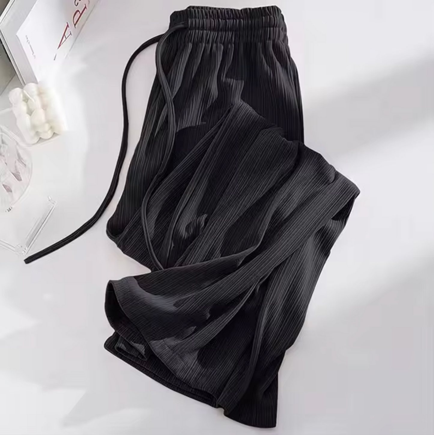 Ivyshape | Is Silk High-Waisted Pants