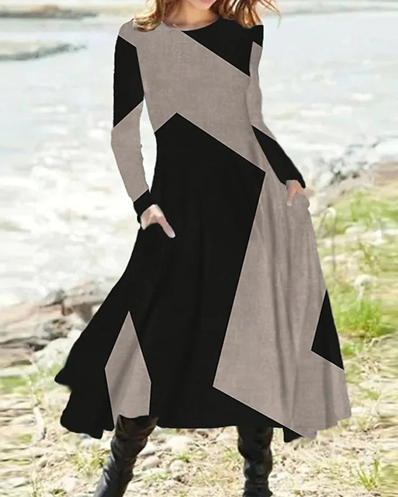 Summer Long Dress with Long Sleeves | Ideal for Summer