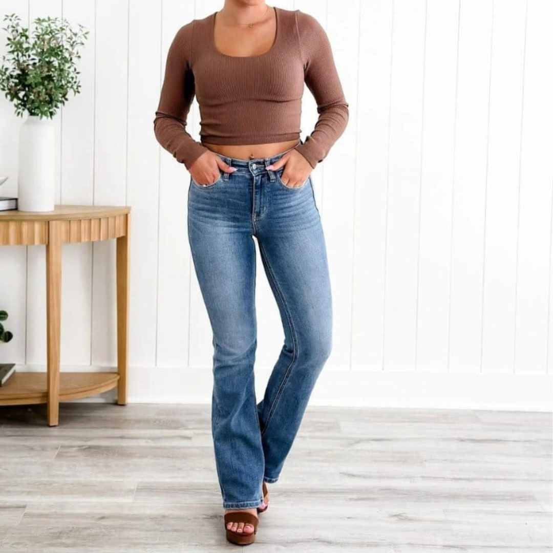 Figure correcting jeans for women