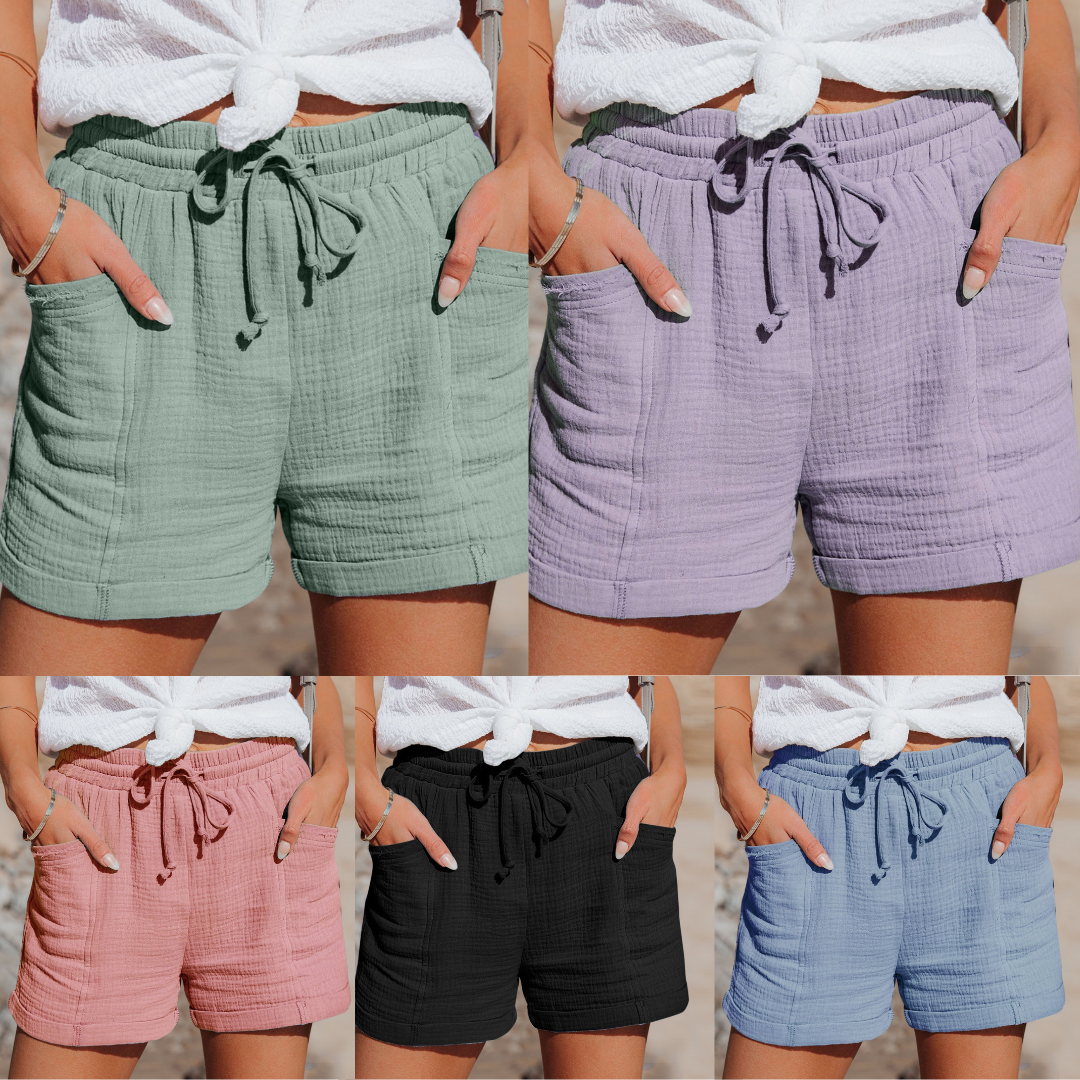 Ivyshape | Women's Lazy Lounge Shorts Pocket