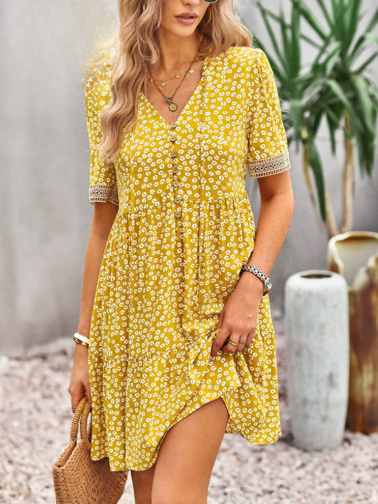 Summer Elegant Casual Loose Mini Dress | Perfect for Casual Days