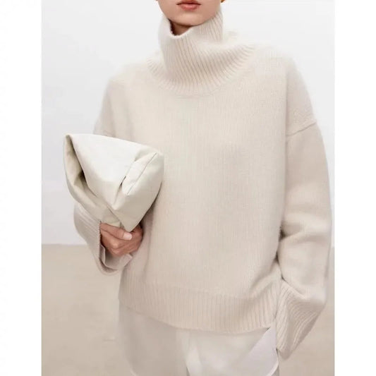 Ivyshape | Wool High-Neck Sweater