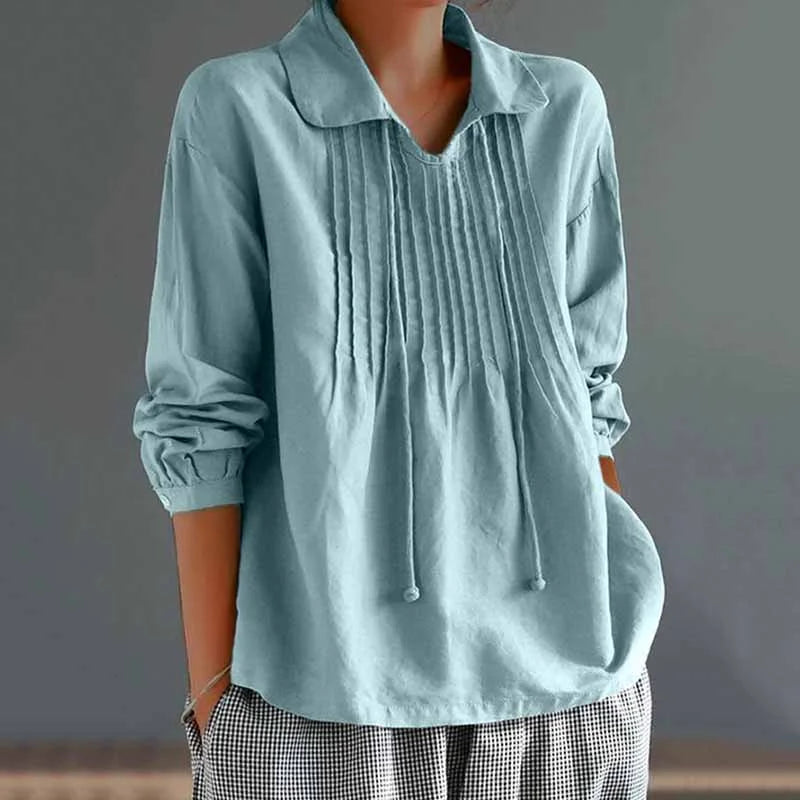 Ivyshape | Pleated Ladies Blouse