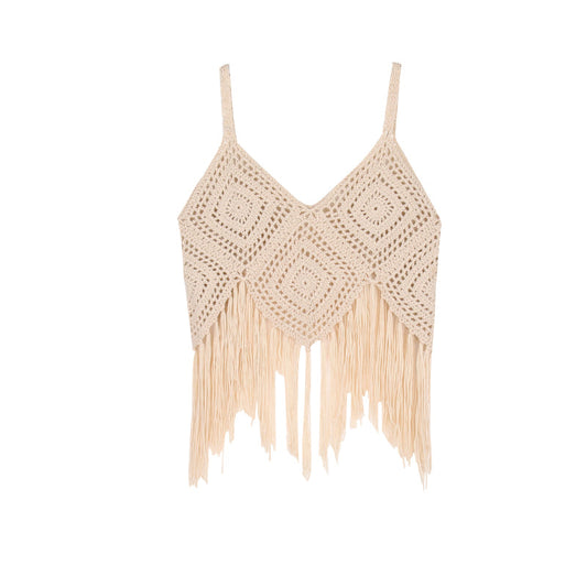 Ivyshape | Strap Bohemian Crochet Vest