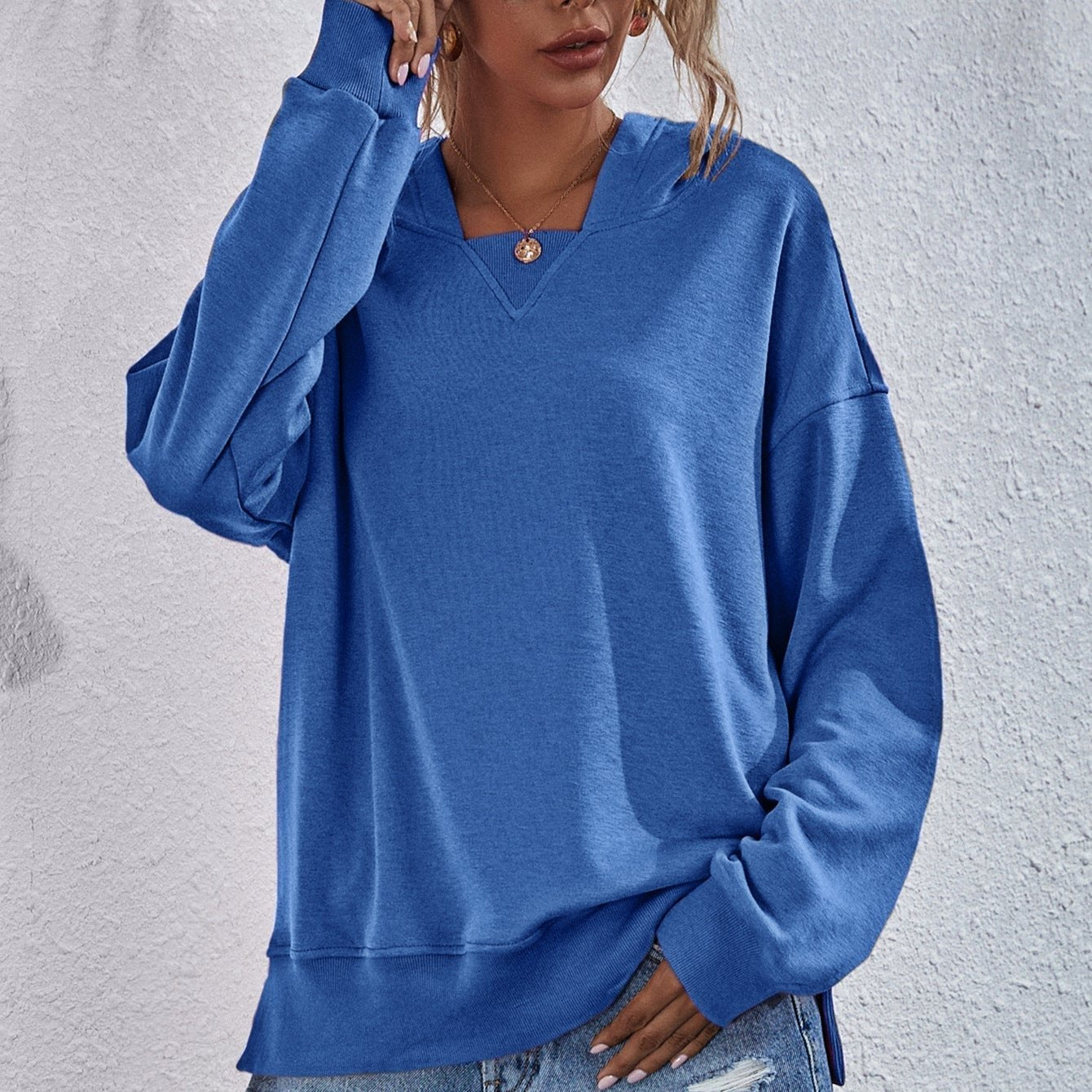 Ivyshape | Relaxed Fit Oversized Autumn Sweater for Women