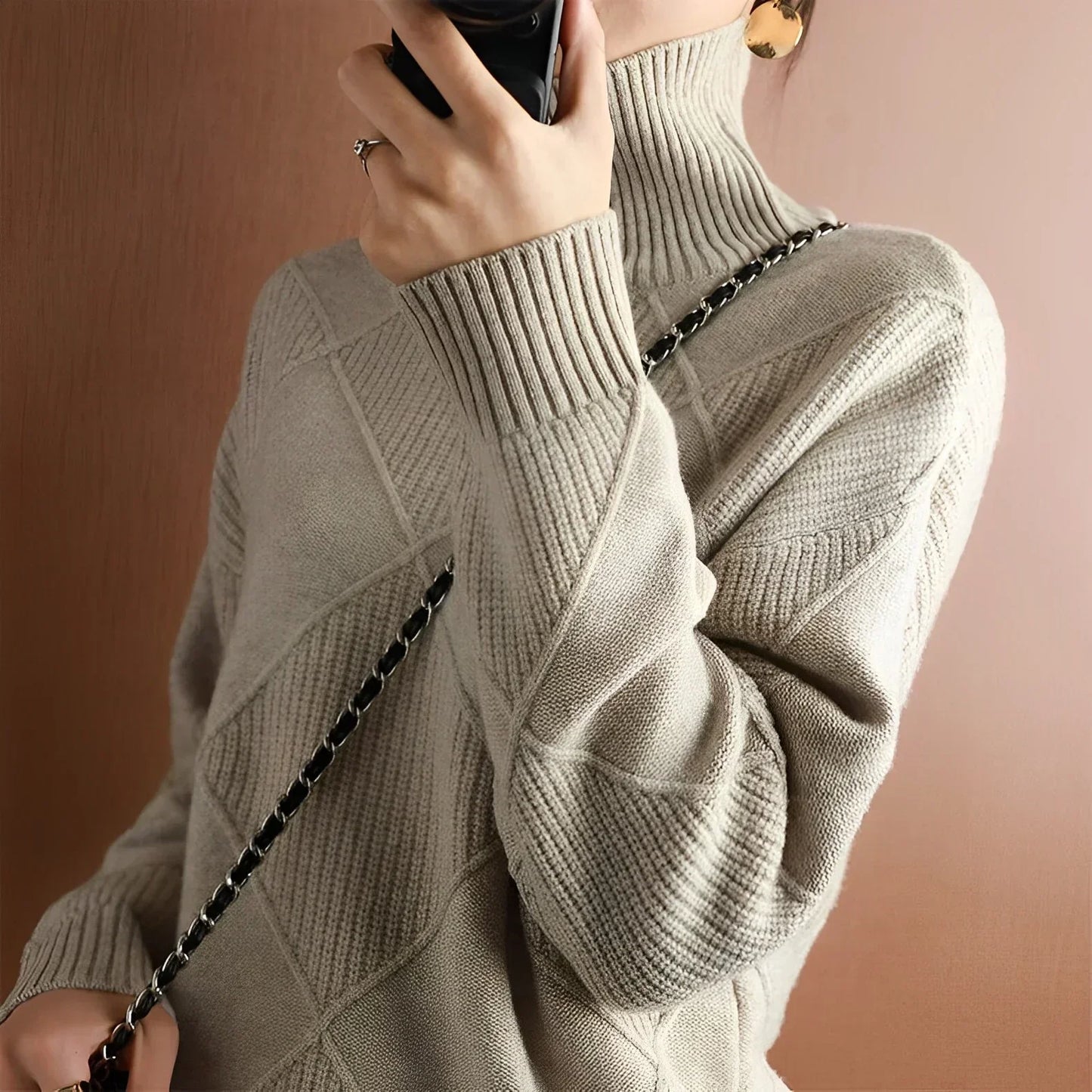 Ivyshape | Soft Knitted Turtleneck