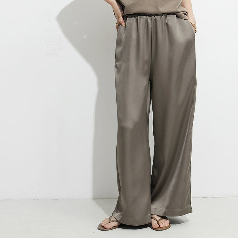 Ivyshape | Japanese and Korean Style Draped Casual Pants