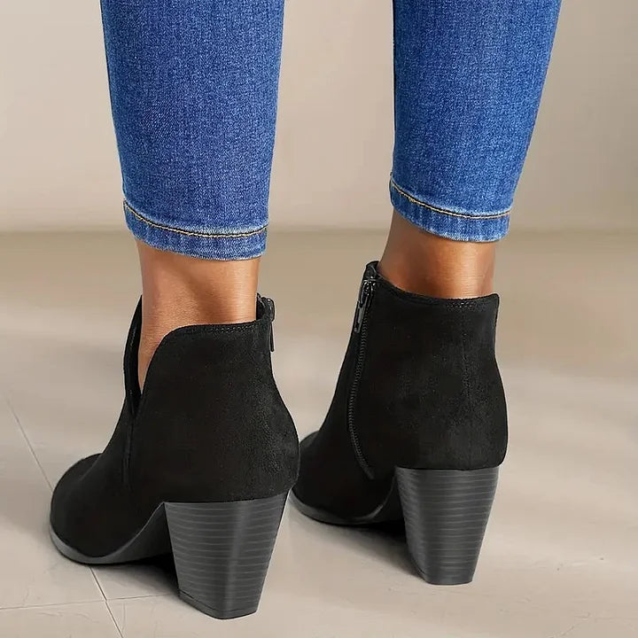 Ivyshape | Women's Ankle Boots With Heel