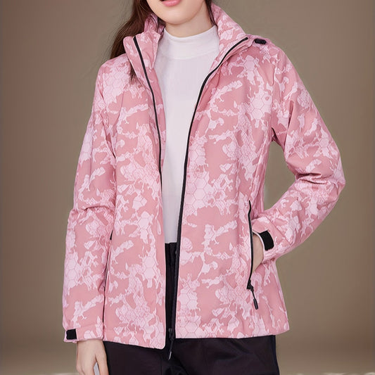 Ivyshape | Windproof Camouflage Print Women's Outdoor Sports Jacket