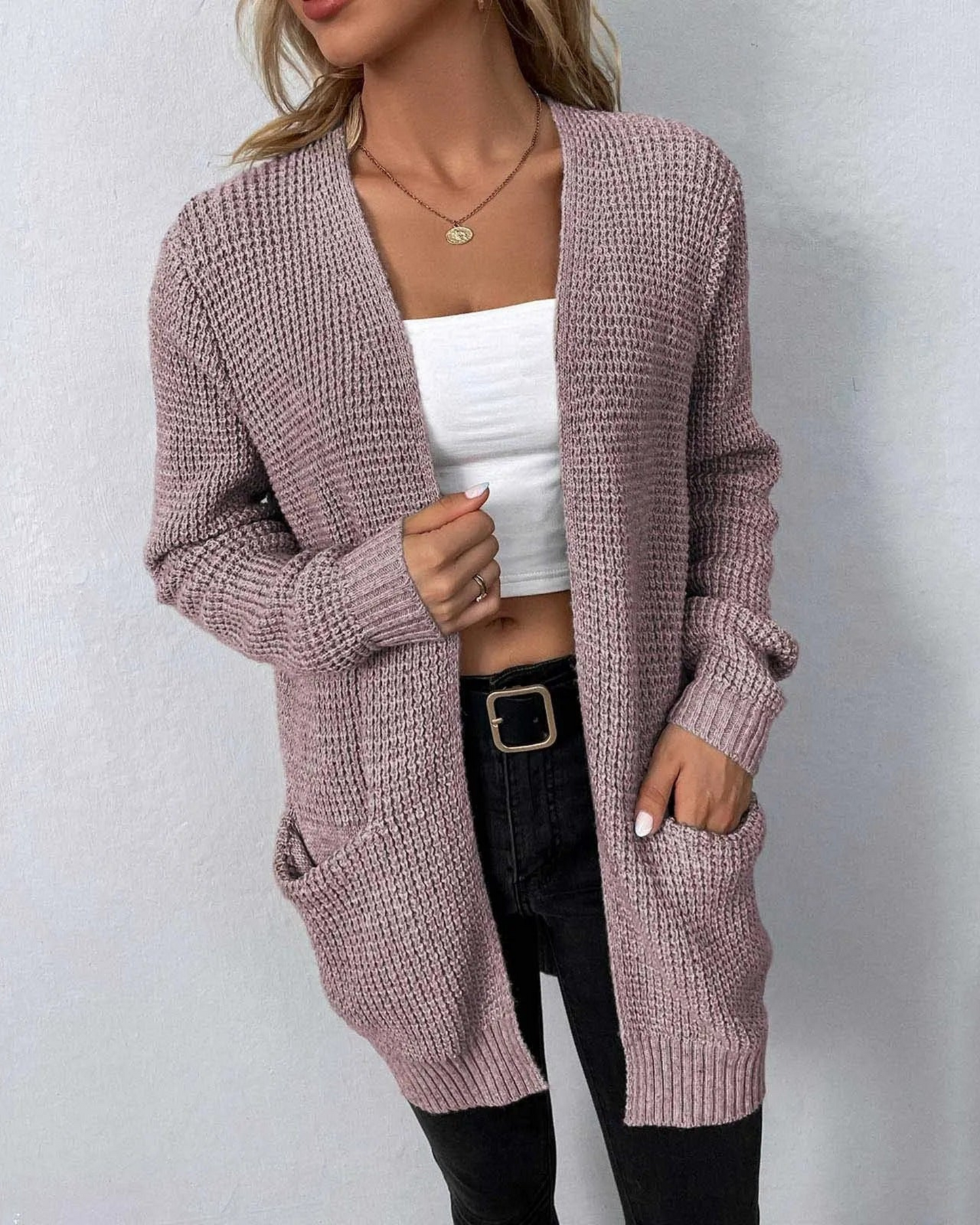 Ivyshape | Stylish Long Cardigan