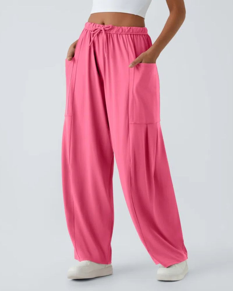 Ivyshape | Palazzo Flowy Wide Leg Casual Pants