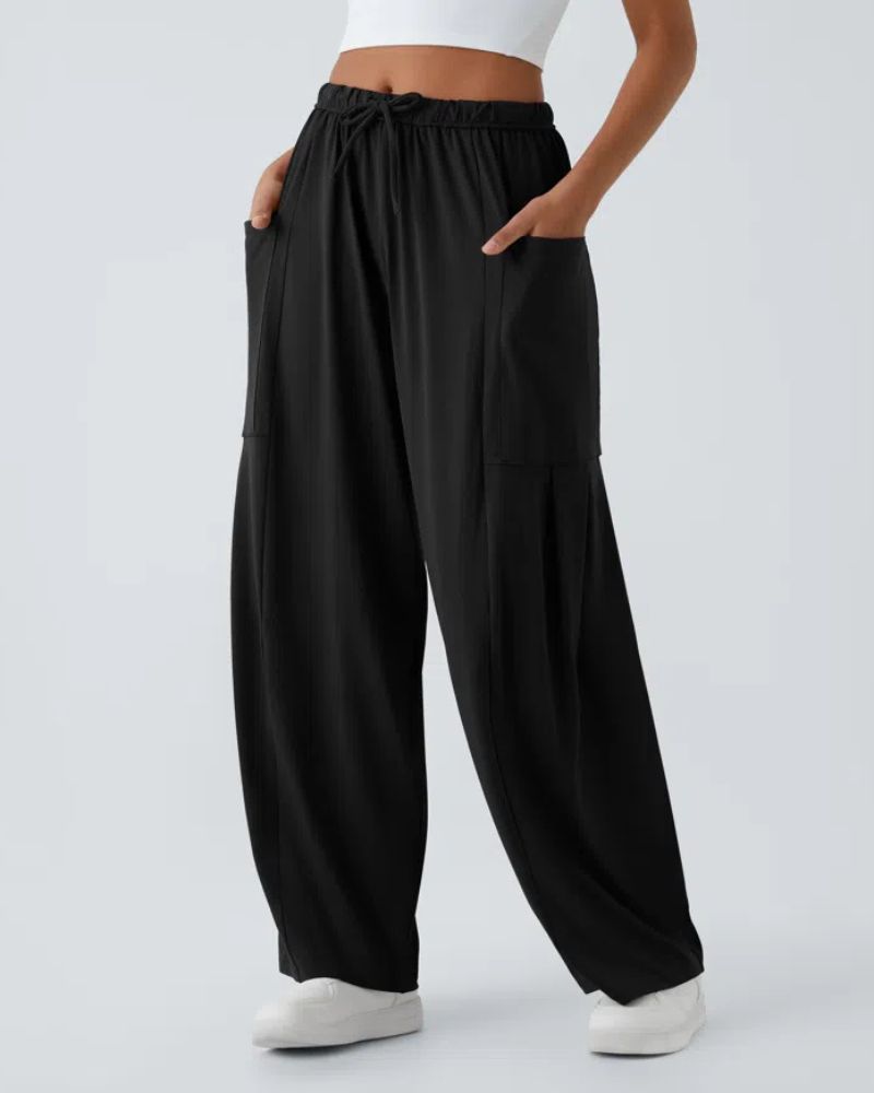 Ivyshape | Palazzo Flowy Wide Leg Casual Pants